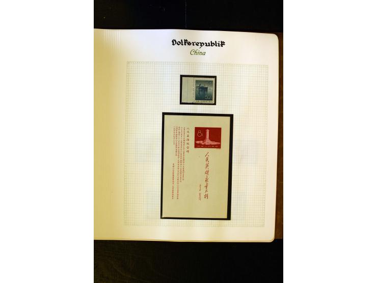 1949/58, postfrische Sammlung mit u.a. Mi.-Nr. 30, 31-34I, 35-48, 60-66, 67-76, Bl.1-6 etc., dazu Bürgerkriegsausgaben mit u.
