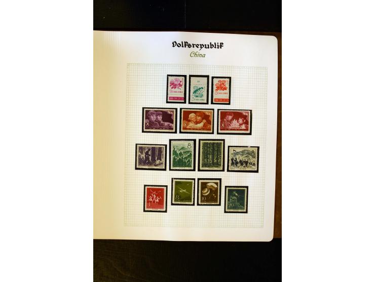 1949/58, postfrische Sammlung mit u.a. Mi.-Nr. 30, 31-34I, 35-48, 60-66, 67-76, Bl.1-6 etc., dazu Bürgerkriegsausgaben mit u.
