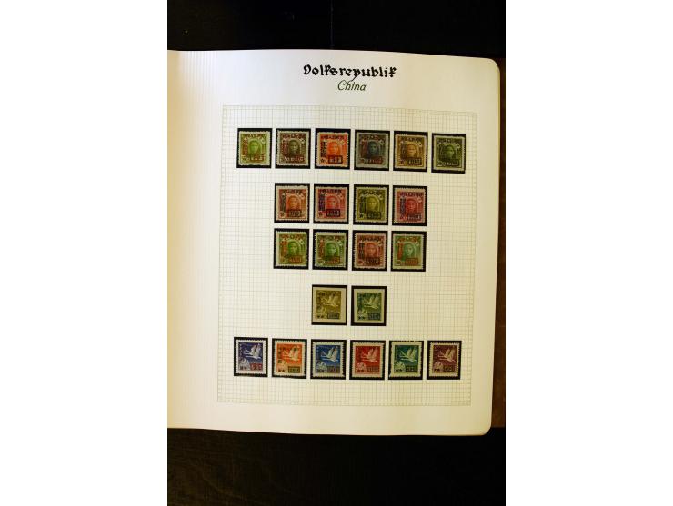 1949/58, postfrische Sammlung mit u.a. Mi.-Nr. 30, 31-34I, 35-48, 60-66, 67-76, Bl.1-6 etc., dazu Bürgerkriegsausgaben mit u.