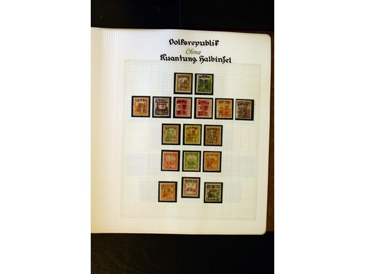 1949/58, postfrische Sammlung mit u.a. Mi.-Nr. 30, 31-34I, 35-48, 60-66, 67-76, Bl.1-6 etc., dazu Bürgerkriegsausgaben mit u.