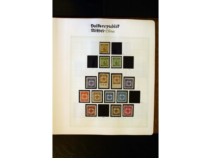 1949/58, postfrische Sammlung mit u.a. Mi.-Nr. 30, 31-34I, 35-48, 60-66, 67-76, Bl.1-6 etc., dazu Bürgerkriegsausgaben mit u.