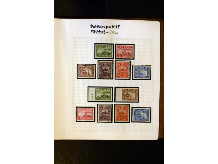 1949/58, postfrische Sammlung mit u.a. Mi.-Nr. 30, 31-34I, 35-48, 60-66, 67-76, Bl.1-6 etc., dazu Bürgerkriegsausgaben mit u.