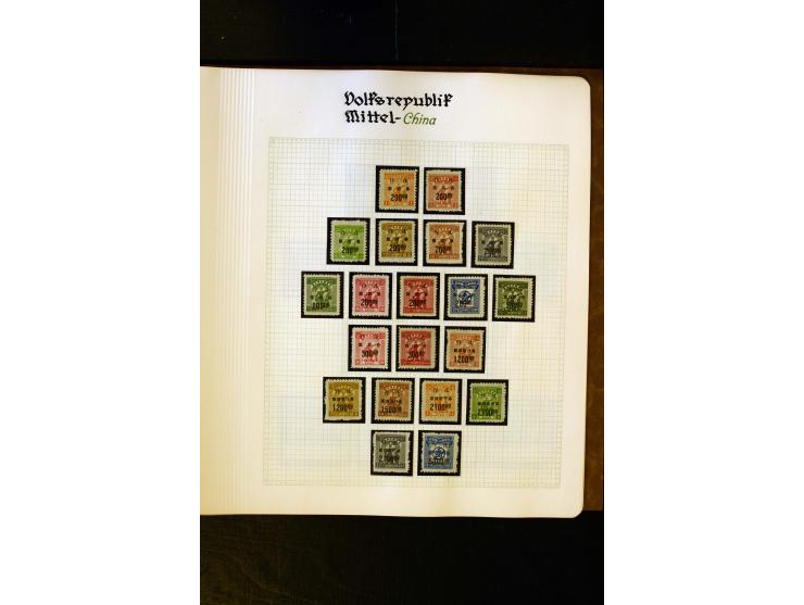 1949/58, postfrische Sammlung mit u.a. Mi.-Nr. 30, 31-34I, 35-48, 60-66, 67-76, Bl.1-6 etc., dazu Bürgerkriegsausgaben mit u.