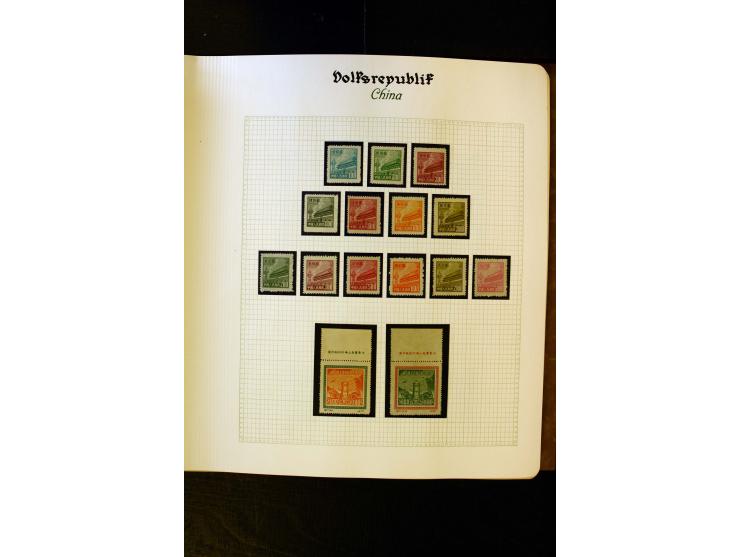 1949/58, postfrische Sammlung mit u.a. Mi.-Nr. 30, 31-34I, 35-48, 60-66, 67-76, Bl.1-6 etc., dazu Bürgerkriegsausgaben mit u.