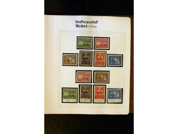 1949/58, postfrische Sammlung mit u.a. Mi.-Nr. 30, 31-34I, 35-48, 60-66, 67-76, Bl.1-6 etc., dazu Bürgerkriegsausgaben mit u.