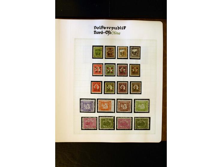 1949/58, postfrische Sammlung mit u.a. Mi.-Nr. 30, 31-34I, 35-48, 60-66, 67-76, Bl.1-6 etc., dazu Bürgerkriegsausgaben mit u.