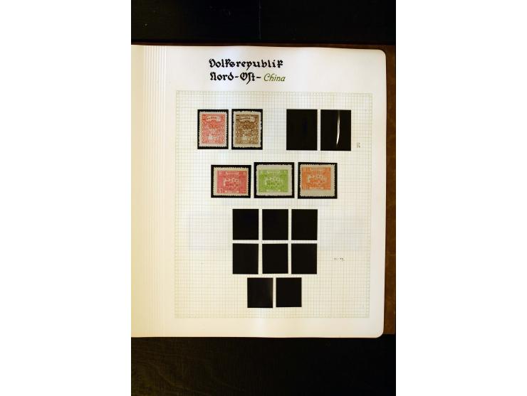 1949/58, postfrische Sammlung mit u.a. Mi.-Nr. 30, 31-34I, 35-48, 60-66, 67-76, Bl.1-6 etc., dazu Bürgerkriegsausgaben mit u.