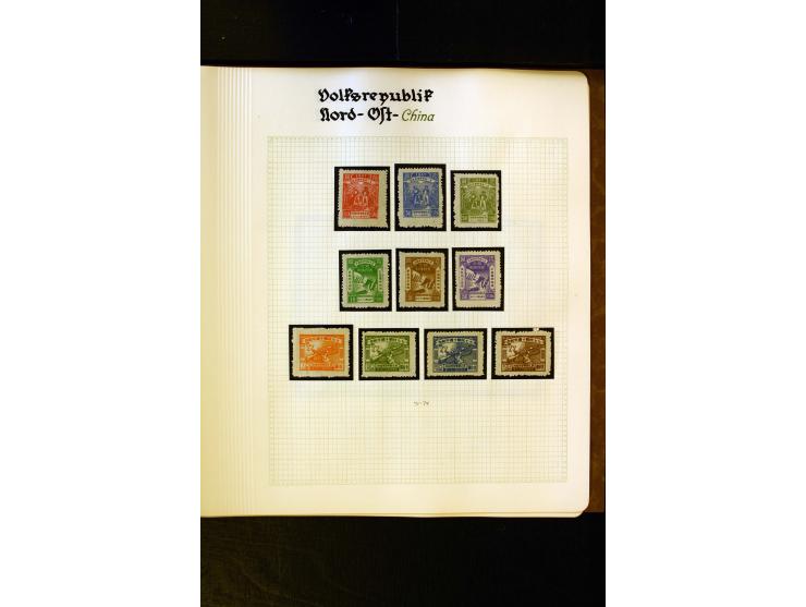 1949/58, postfrische Sammlung mit u.a. Mi.-Nr. 30, 31-34I, 35-48, 60-66, 67-76, Bl.1-6 etc., dazu Bürgerkriegsausgaben mit u.