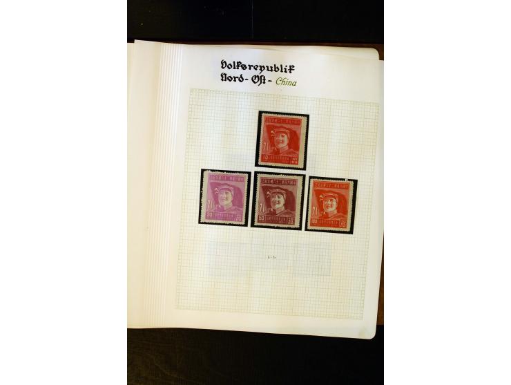 1949/58, postfrische Sammlung mit u.a. Mi.-Nr. 30, 31-34I, 35-48, 60-66, 67-76, Bl.1-6 etc., dazu Bürgerkriegsausgaben mit u.