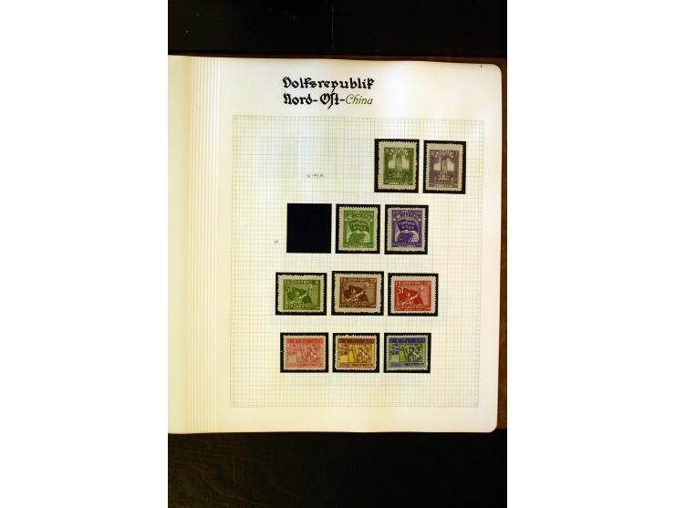 1949/58, postfrische Sammlung mit u.a. Mi.-Nr. 30, 31-34I, 35-48, 60-66, 67-76, Bl.1-6 etc., dazu Bürgerkriegsausgaben mit u.