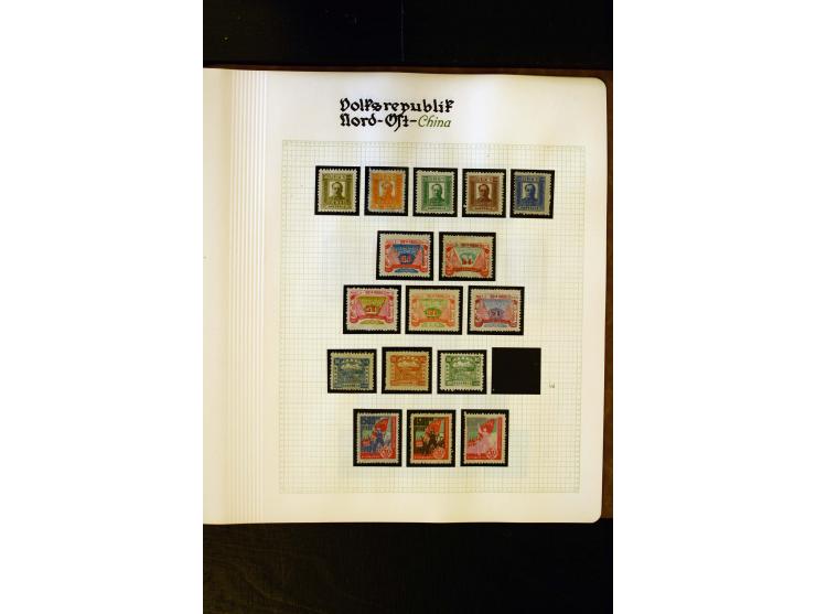 1949/58, postfrische Sammlung mit u.a. Mi.-Nr. 30, 31-34I, 35-48, 60-66, 67-76, Bl.1-6 etc., dazu Bürgerkriegsausgaben mit u.