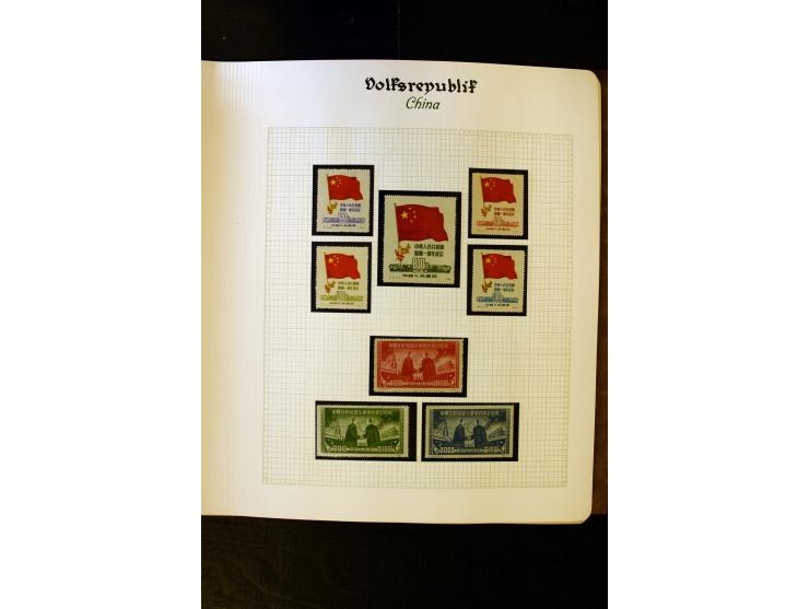 1949/58, postfrische Sammlung mit u.a. Mi.-Nr. 30, 31-34I, 35-48, 60-66, 67-76, Bl.1-6 etc., dazu Bürgerkriegsausgaben mit u.