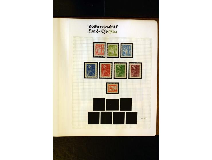 1949/58, postfrische Sammlung mit u.a. Mi.-Nr. 30, 31-34I, 35-48, 60-66, 67-76, Bl.1-6 etc., dazu Bürgerkriegsausgaben mit u.