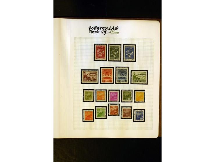 1949/58, postfrische Sammlung mit u.a. Mi.-Nr. 30, 31-34I, 35-48, 60-66, 67-76, Bl.1-6 etc., dazu Bürgerkriegsausgaben mit u.