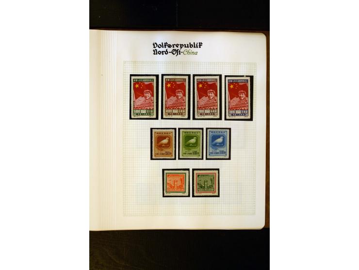 1949/58, postfrische Sammlung mit u.a. Mi.-Nr. 30, 31-34I, 35-48, 60-66, 67-76, Bl.1-6 etc., dazu Bürgerkriegsausgaben mit u.