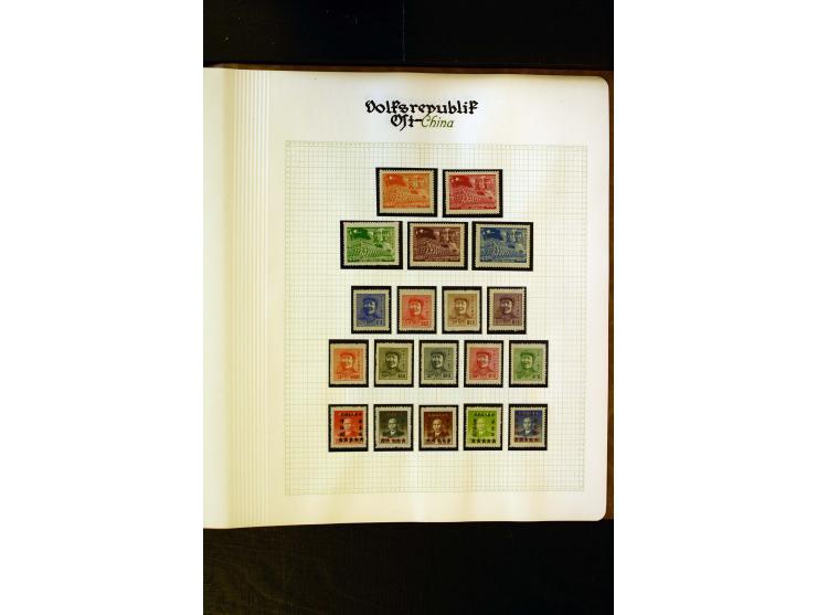 1949/58, postfrische Sammlung mit u.a. Mi.-Nr. 30, 31-34I, 35-48, 60-66, 67-76, Bl.1-6 etc., dazu Bürgerkriegsausgaben mit u.