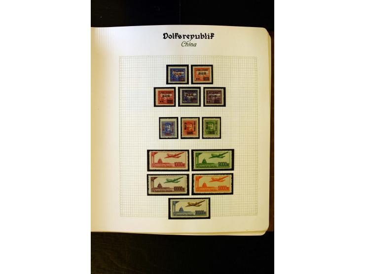 1949/58, postfrische Sammlung mit u.a. Mi.-Nr. 30, 31-34I, 35-48, 60-66, 67-76, Bl.1-6 etc., dazu Bürgerkriegsausgaben mit u.