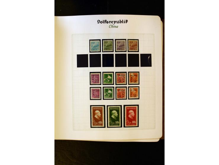 1949/58, postfrische Sammlung mit u.a. Mi.-Nr. 30, 31-34I, 35-48, 60-66, 67-76, Bl.1-6 etc., dazu Bürgerkriegsausgaben mit u.