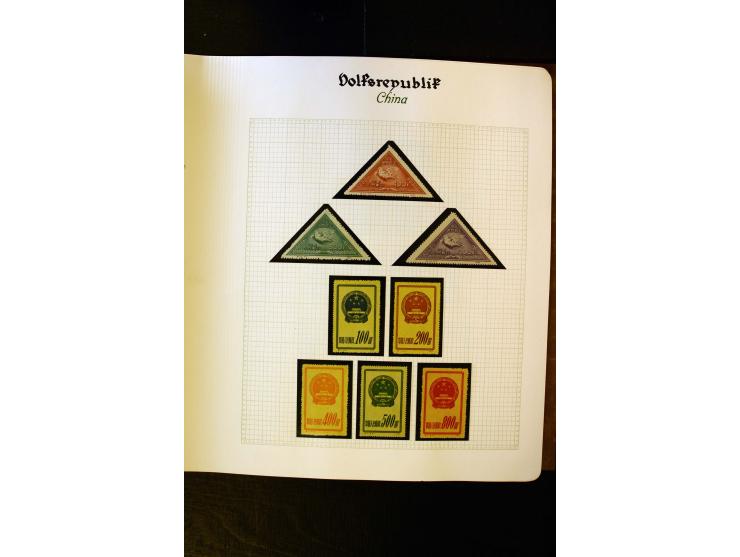 1949/58, postfrische Sammlung mit u.a. Mi.-Nr. 30, 31-34I, 35-48, 60-66, 67-76, Bl.1-6 etc., dazu Bürgerkriegsausgaben mit u.
