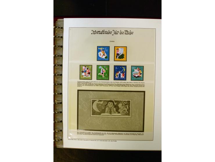 1975/86, postfrische Sammlung mit u.a. Mi.-Nr. 1594, Bl.11-24 etc.