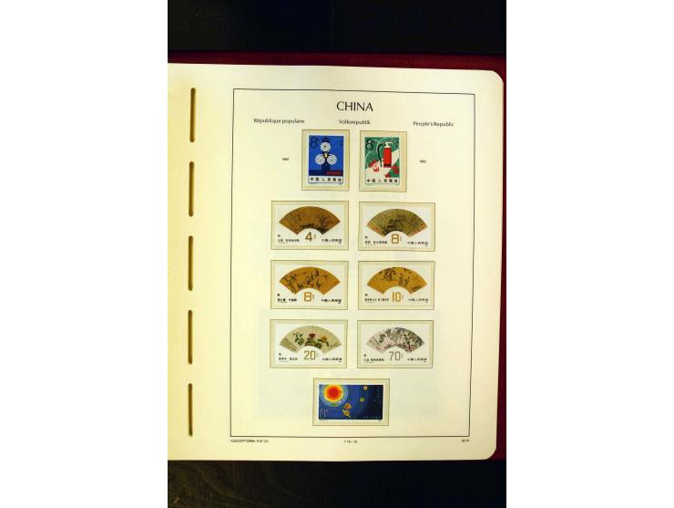 1975/86, postfrische Sammlung mit u.a. Mi.-Nr. 1594, Bl.11-24 etc.