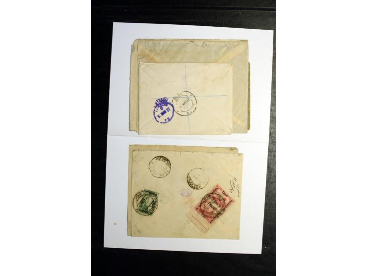1921/22, BRITISH OCCUPATION, 24 Briefe nach Persien, dabei R-Briefe von Najap, Basrah und Kerbela, Zensuren, etc.