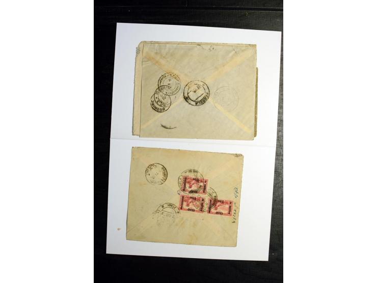 1921/22, BRITISH OCCUPATION, 24 Briefe nach Persien, dabei R-Briefe von Najap, Basrah und Kerbela, Zensuren, etc.