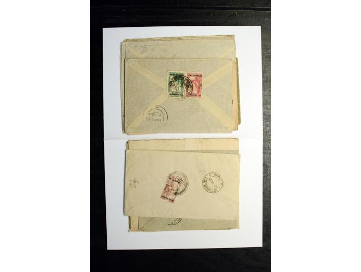 1921/22, BRITISH OCCUPATION, 24 Briefe nach Persien, dabei R-Briefe von Najap, Basrah und Kerbela, Zensuren, etc.