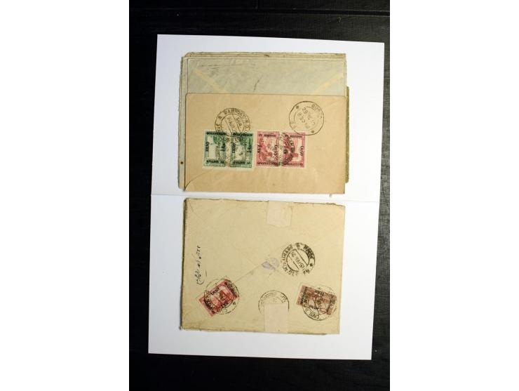 1921/22, BRITISH OCCUPATION, 24 Briefe nach Persien, dabei R-Briefe von Najap, Basrah und Kerbela, Zensuren, etc.
