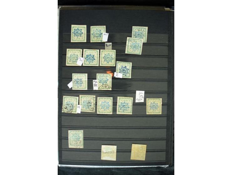 1876/1924 (ca.), riesiger Bestand von einigen tausend ungebrauchte und gebrauchten Marken, dabei viel besseres Material, aber