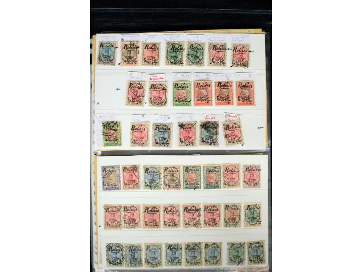 1876/1924 (ca.), riesiger Bestand von einigen tausend ungebrauchte und gebrauchten Marken, dabei viel besseres Material, aber