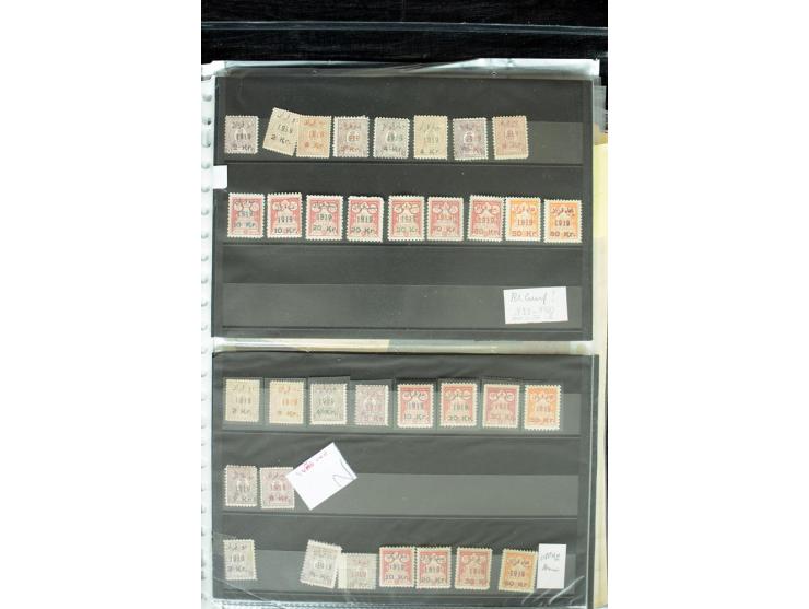 1876/1924 (ca.), riesiger Bestand von einigen tausend ungebrauchte und gebrauchten Marken, dabei viel besseres Material, aber