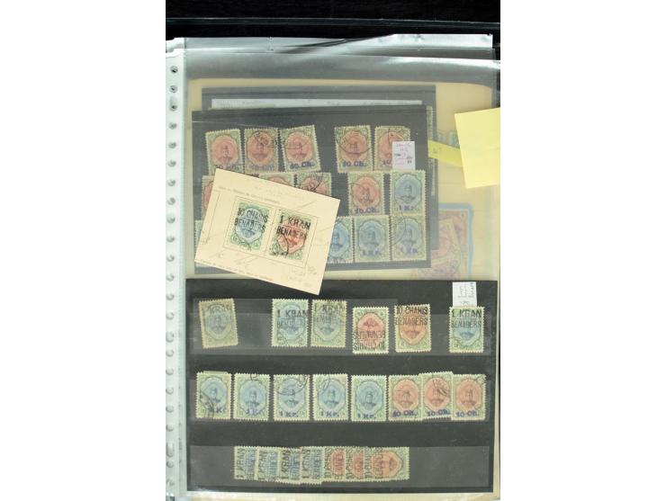 1876/1924 (ca.), riesiger Bestand von einigen tausend ungebrauchte und gebrauchten Marken, dabei viel besseres Material, aber