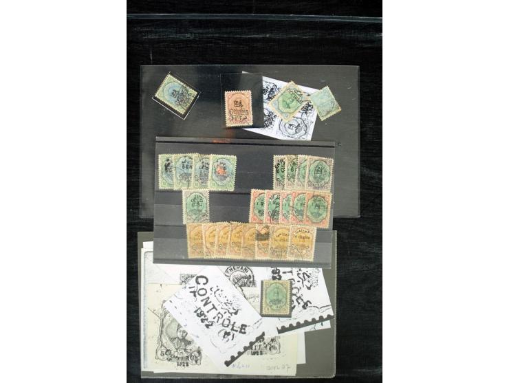 1876/1924 (ca.), riesiger Bestand von einigen tausend ungebrauchte und gebrauchten Marken, dabei viel besseres Material, aber