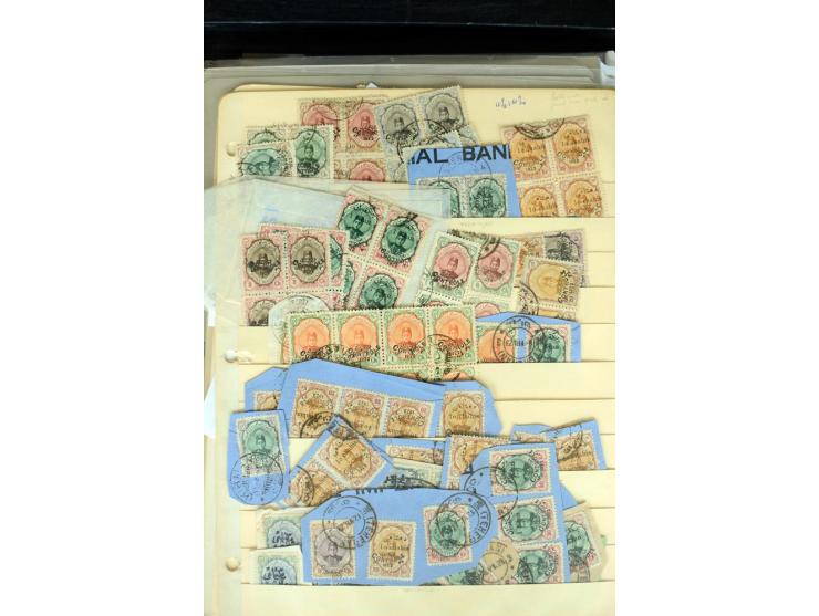 1876/1924 (ca.), riesiger Bestand von einigen tausend ungebrauchte und gebrauchten Marken, dabei viel besseres Material, aber