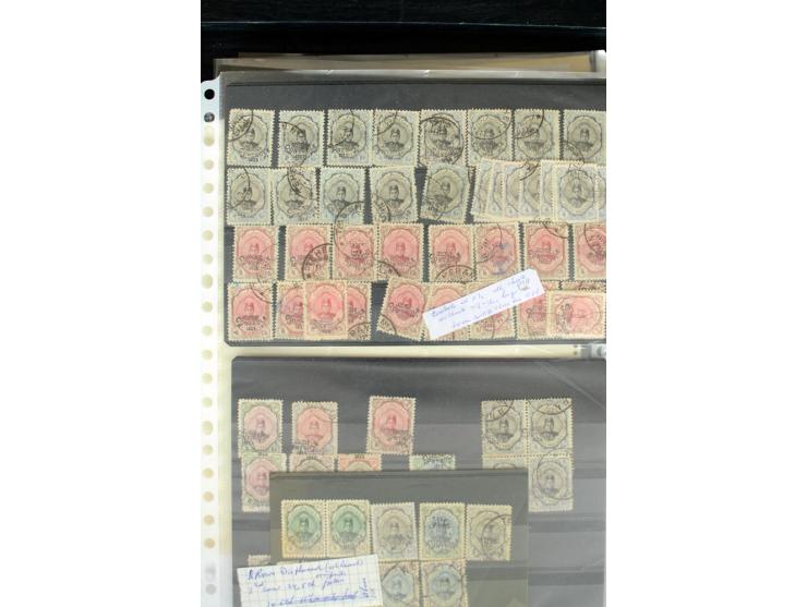 1876/1924 (ca.), riesiger Bestand von einigen tausend ungebrauchte und gebrauchten Marken, dabei viel besseres Material, aber