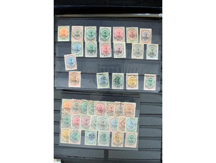 1876/1924 (ca.), riesiger Bestand von einigen tausend ungebrauchte und gebrauchten Marken, dabei viel besseres Material, aber