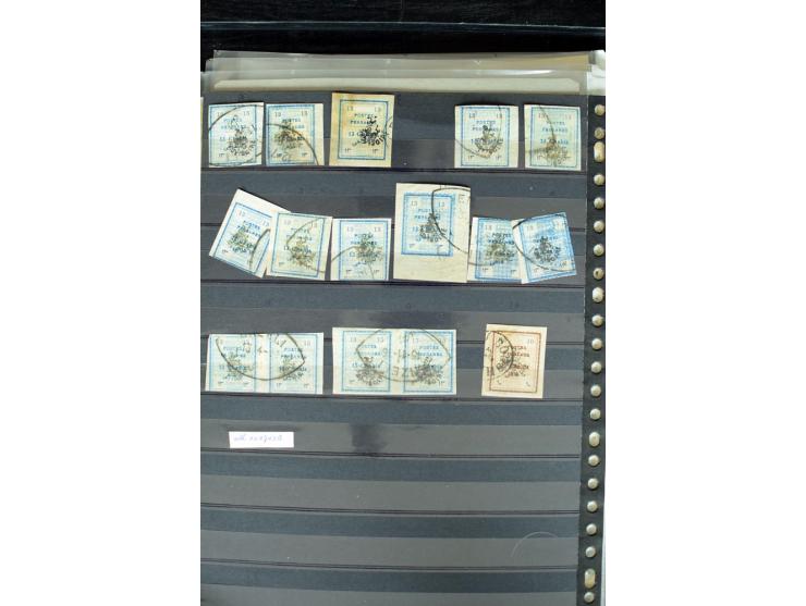 1876/1924 (ca.), riesiger Bestand von einigen tausend ungebrauchte und gebrauchten Marken, dabei viel besseres Material, aber