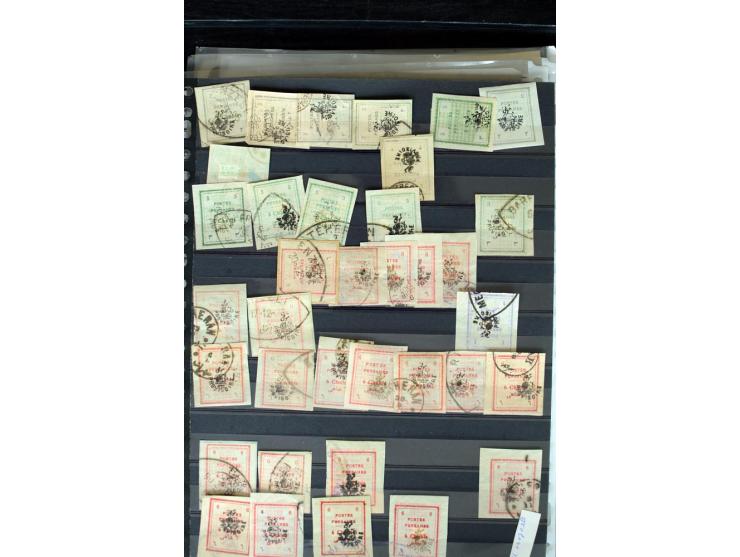 1876/1924 (ca.), riesiger Bestand von einigen tausend ungebrauchte und gebrauchten Marken, dabei viel besseres Material, aber