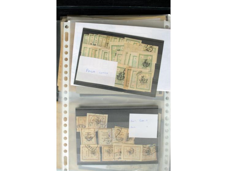 1876/1924 (ca.), riesiger Bestand von einigen tausend ungebrauchte und gebrauchten Marken, dabei viel besseres Material, aber