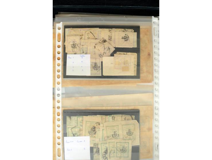 1876/1924 (ca.), riesiger Bestand von einigen tausend ungebrauchte und gebrauchten Marken, dabei viel besseres Material, aber