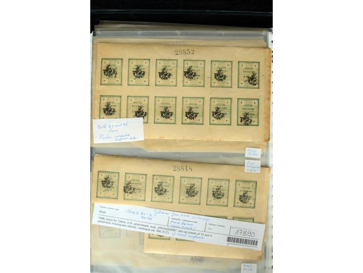 1876/1924 (ca.), riesiger Bestand von einigen tausend ungebrauchte und gebrauchten Marken, dabei viel besseres Material, aber