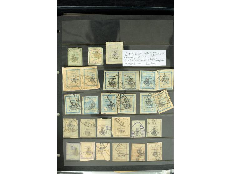 1876/1924 (ca.), riesiger Bestand von einigen tausend ungebrauchte und gebrauchten Marken, dabei viel besseres Material, aber