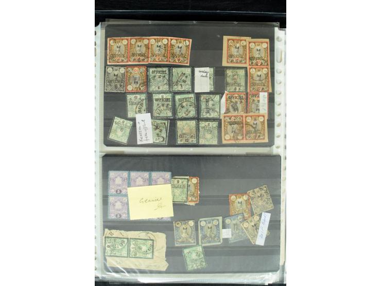 1876/1924 (ca.), riesiger Bestand von einigen tausend ungebrauchte und gebrauchten Marken, dabei viel besseres Material, aber