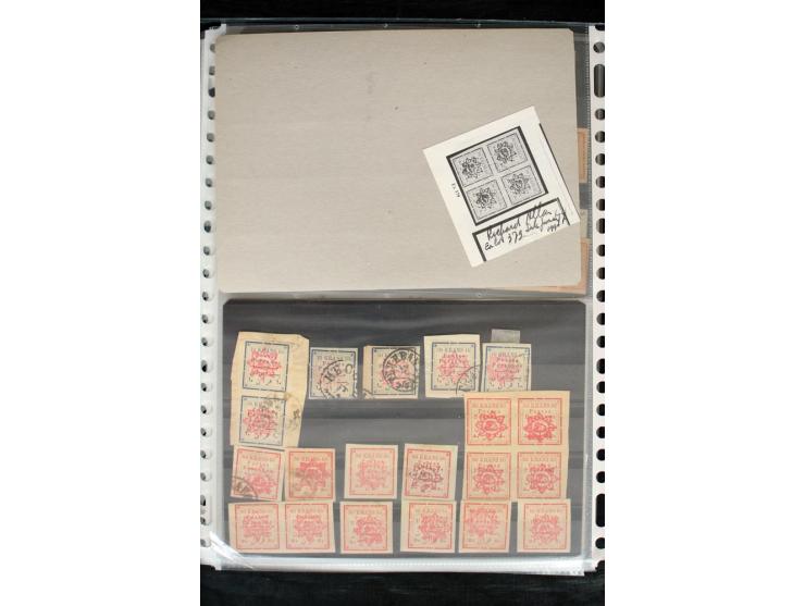 1876/1924 (ca.), riesiger Bestand von einigen tausend ungebrauchte und gebrauchten Marken, dabei viel besseres Material, aber