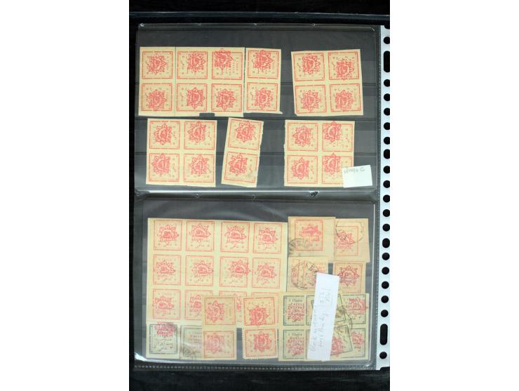 1876/1924 (ca.), riesiger Bestand von einigen tausend ungebrauchte und gebrauchten Marken, dabei viel besseres Material, aber