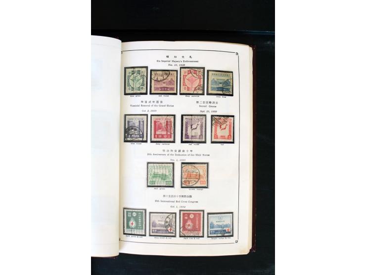 1872/1958, gestempelte Sammlung mit u.a. Mi.-Nr. 129, 144-47, 217 KLB, 428A KLB, Bl.1, 5, 6, 9, 17, 28, 32, 38 etc., dazu Pos