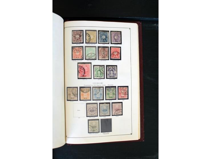 1872/1958, gestempelte Sammlung mit u.a. Mi.-Nr. 129, 144-47, 217 KLB, 428A KLB, Bl.1, 5, 6, 9, 17, 28, 32, 38 etc., dazu Pos
