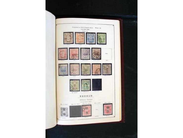 1872/1958, gestempelte Sammlung mit u.a. Mi.-Nr. 129, 144-47, 217 KLB, 428A KLB, Bl.1, 5, 6, 9, 17, 28, 32, 38 etc., dazu Pos