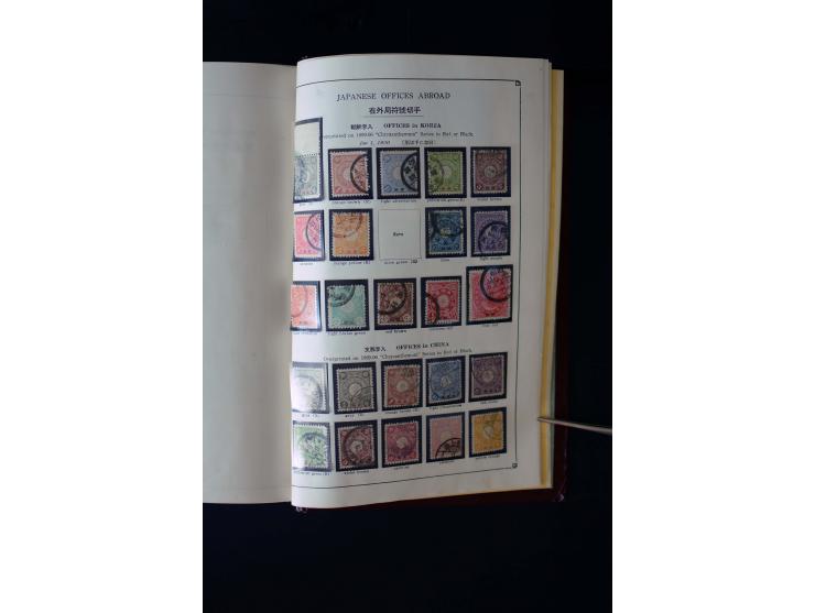 1872/1958, gestempelte Sammlung mit u.a. Mi.-Nr. 129, 144-47, 217 KLB, 428A KLB, Bl.1, 5, 6, 9, 17, 28, 32, 38 etc., dazu Pos